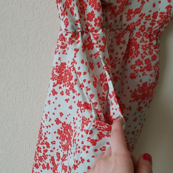 Blue and coral dress size M - Picture 4 of 5